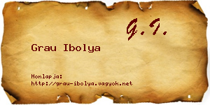 Grau Ibolya névjegykártya
